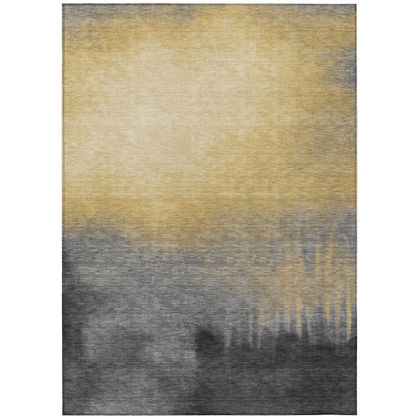 Chantille Machine Washable Indoor/Outdoor Abstract ACN2420 Granite 3 ft. x 5 ft. Area Rug