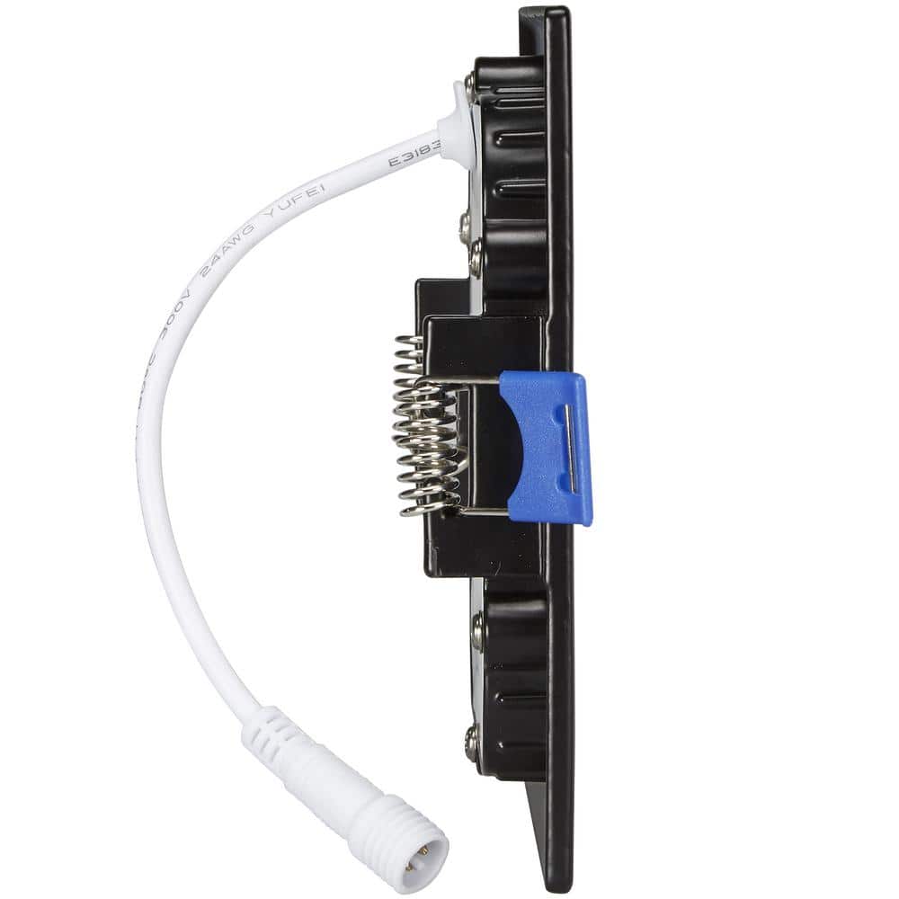 4-Inch Black Aluminum Square LED Recessed Downlight