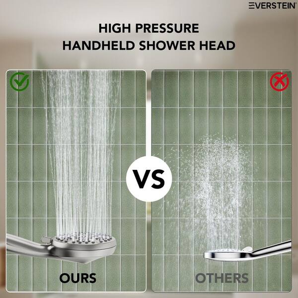 EVERSTEIN 13-Spray 1-Handle Shower Head Hand Shower Combo with