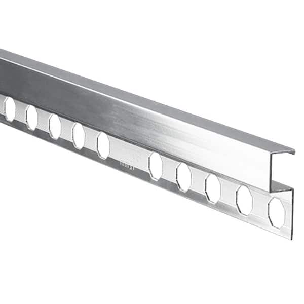 EMAC Novolistel 4 Mirror Bright 3/8 in. x 98-1/2 in. Aluminum Tile Edging Trim
