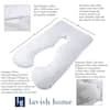 Lavish Home U-Shape Jumbo Full Body Pillow HW9018113 - The Home Depot