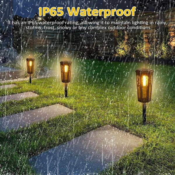 2PACK Solar 20-LED Spot Lights Landscape Lights Outdoor Garden Pathway Lamp US