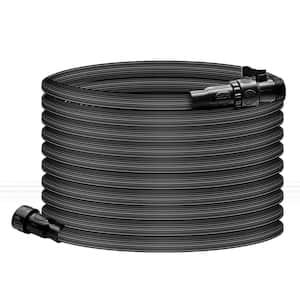 Black 3/4 in. Dia x 25 ft. Light-Weight Water Garden Hose for Outdoor Lawn Plants