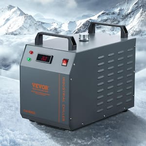 Industrial Water Chiller 80-Watt Air-Cooled Industrial Water Cooler with 12 L Water Tank 18 L/min Max Flow Rate