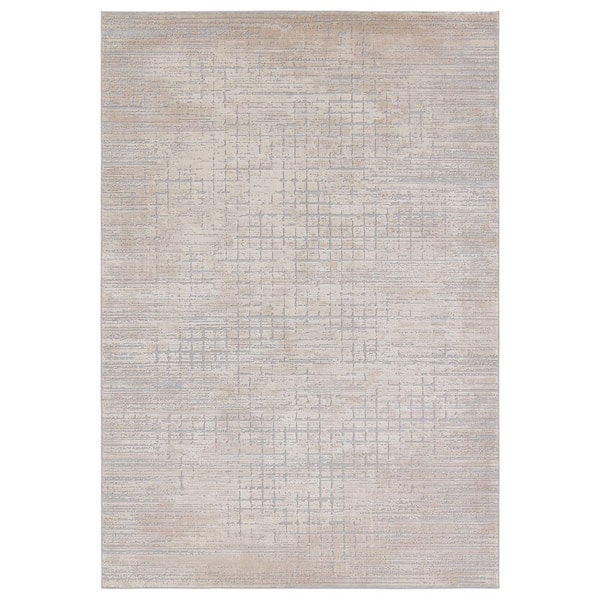 Jaipur Living Adelphine Beige 2 ft. 6 in. x 10 ft. Abstract Area Rug
