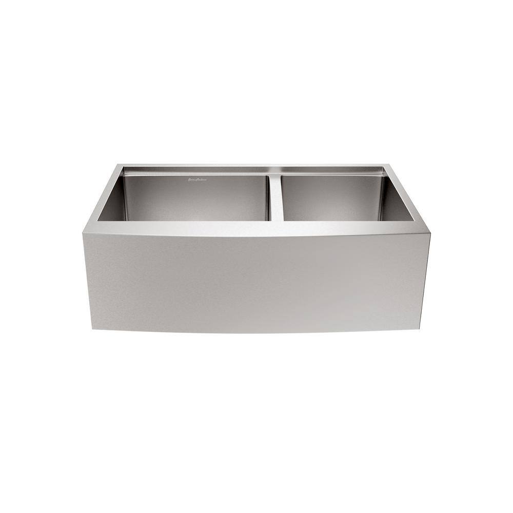 Rivage 33'' Stainless Steel Dual Basin Apron Kitchen Sink