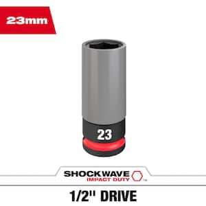 SHOCKWAVE 1/2 in. Drive 23 mm. Lug Nut Impact Socket (1-Pack)