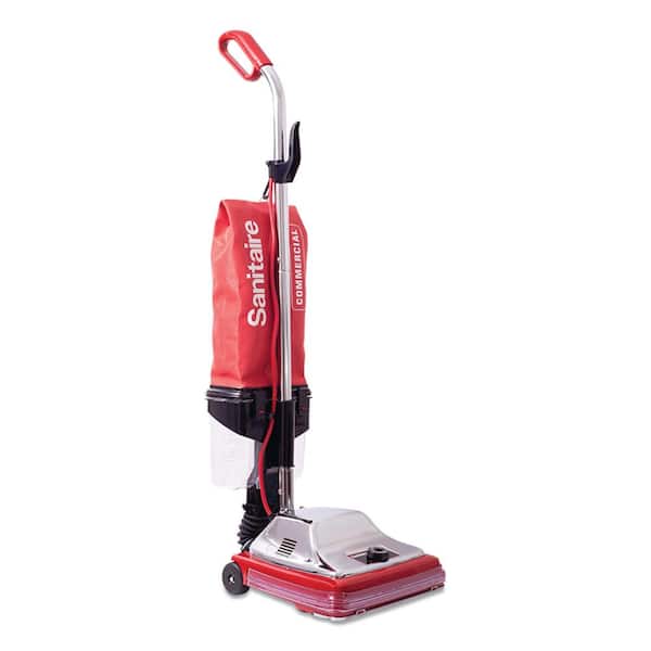 Sanitaire EURSC887E Tradition Upright Vacuum Cleaner with Dust Cup, 7 Amp, 12 in. Path, Red/Steel - 3