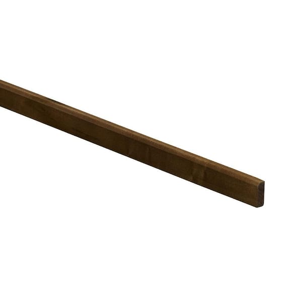 Home Decorators Collection 96 in. W x 0.25 in. D x 0.75 in. H Solid Wood Kitchen Cabinet Scribe Molding in Manganite