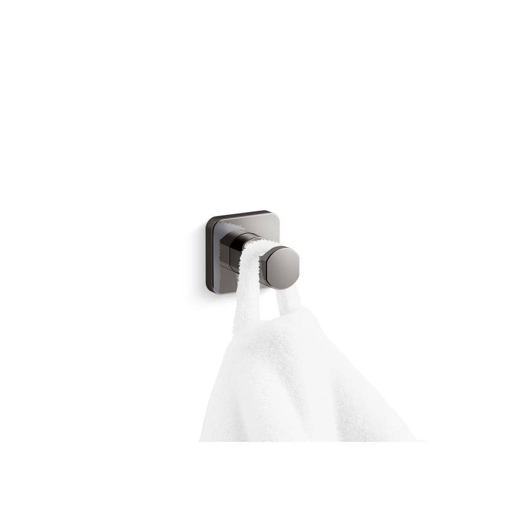 Gray Stainless Steel Square Robe Hook