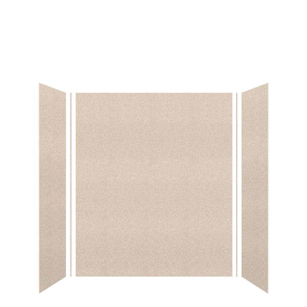 Cashew Velvet 72" x 60" Solid Surface Shower Wall Kit
