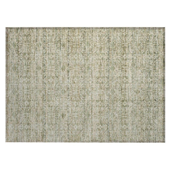 Chantille Machine Washable Indoor/Outdoor Abstract ACN2152 Sage 1 ft. 8 in. x 2 ft. 6 in. Accent Rug