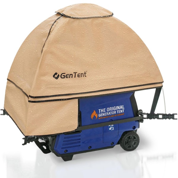 GenTent Generator Running Cover - Inverter Kit (Standard, Tan) - for Fully Encased Inverter Generators