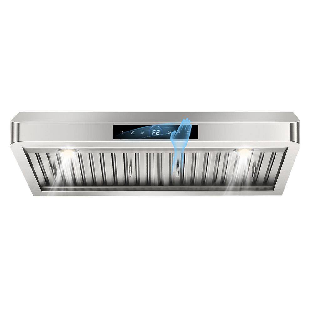 30 in. Powerful 900 CFM Stainless Steel Range Hood with Quiet Operation, Gesture Control, 4-Speed Touch Panel and LED price history on PriceWatchPro