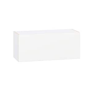 Timberline 36 in. W x 14 in. D x 15 in. H Assembled Slab Wall Bridge Kitchen Cabinet in Bright White with Lift Up Door