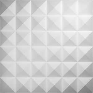 1 in. x 19-5/8 in. x 19-5/8 in. White PVC Damon EnduraWall Decorative 3D Wall Panel (2.67 sq. ft.)