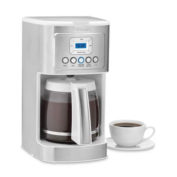 Cuisinart PerfecTemp 14- Cup Fully Automatic White Drip Coffee Maker with  with 24 hour programmability DCC-3200WP1 - The Home Depot