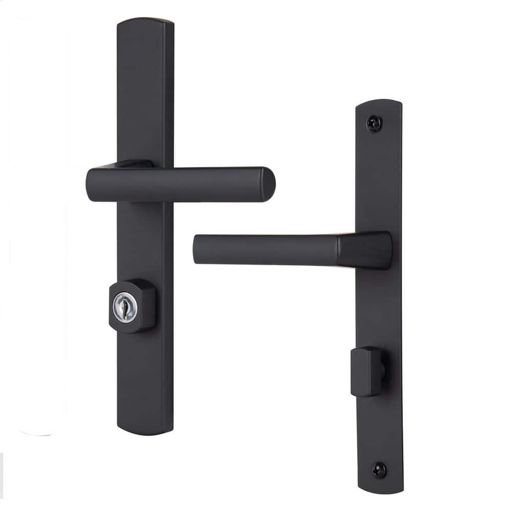 Ventana Mortise Keyed Lever Mount Latch with Deadbolt for Storm Doors, Contemporary, Matte Black price history on PriceWatchPro