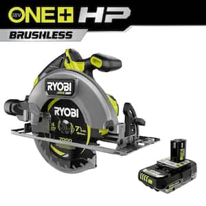 ONE+ HP 18V Brushless Cordless 7-1/4 in. Circular Saw with ONE+ 18V 2.0 Ah Lithium-Ion HIGH PERFORMANCE Battery
