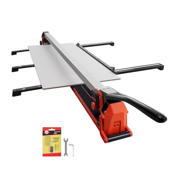 63 In. Tile Cutter with Tungsten Carbide Blade, Cuts Through Ceramic, Floor and Wall Tile, and Adjustable, 2025 update