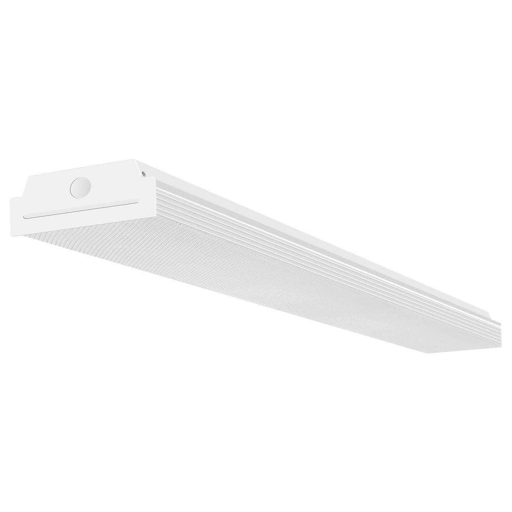 4 ft. 40-Watt White LED Shop Light, Dimmable Linkable Flush Mount Fixture for Garage, Workshop and Office Lighting price history on PriceWatchPro