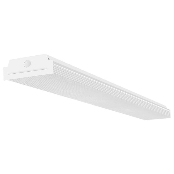 4 ft. 40-Watt White LED Shop Light, Dimmable Linkable Flush Mount Fixture for Garage, Workshop and Office Lighting