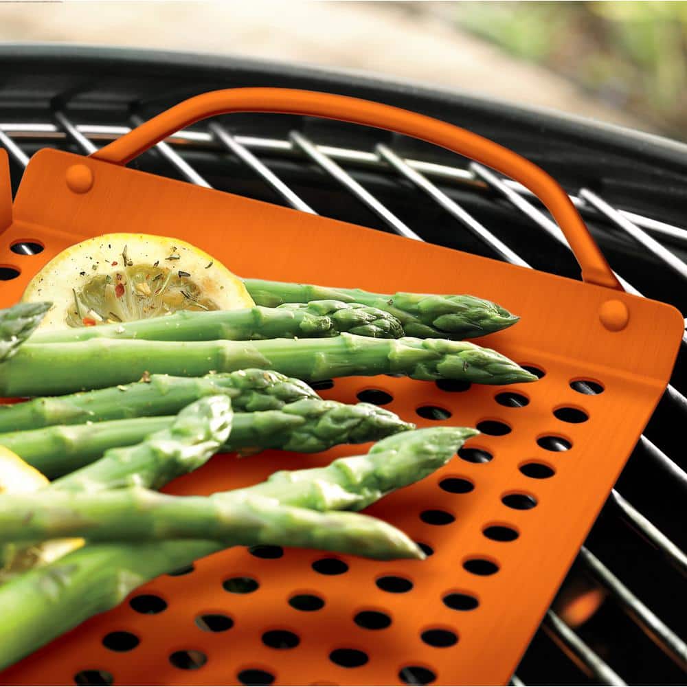 Copper Non-Stick Grilling Tray with Handles, 12.25 in