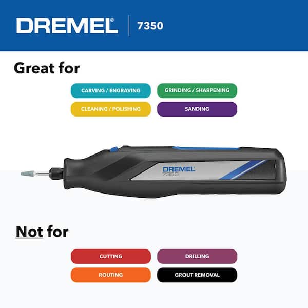 Dremel Lite 4V Variable Speed Cordless USB Rotary Tool Kit with 11pc Carving and Engraving Rotary Accessory Kit