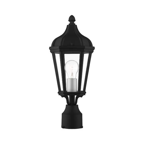 Livex Lighting Morgan 1 Light Textured Black Outdoor Post Top Lantern