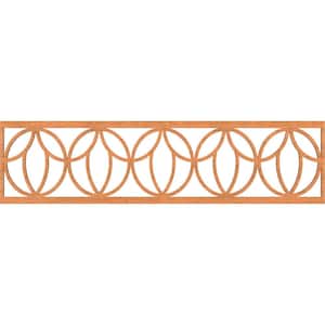 Shoshoni Fretwork 0.25 in. D x 47 in. W x 12 in. L Cherry Wood Panel Moulding