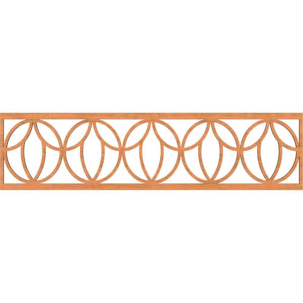 Ekena Millwork Shoshoni Fretwork 0.25 in. D x 47 in. W x 12 in. L Cherry Wood Panel Moulding