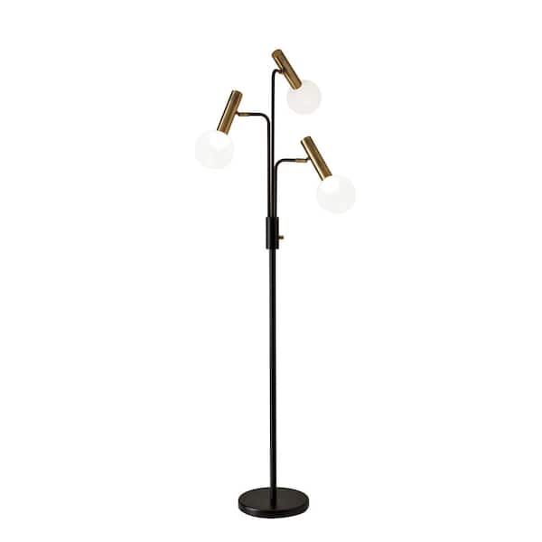 Adesso Sinclair 70 in. Integrated LED Black Floor Lamp