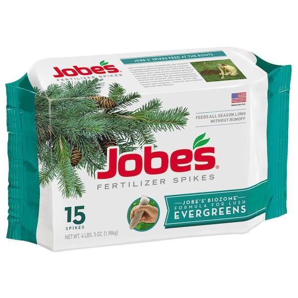 Jobe's 4 lb. Evergreen Tree Fertilizer Spikes (15-Pack)
