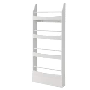 LUE BONA 32.68 in. White 2-Tier Storage Wooden Kids Bookshelf with Cubbies  and Bookrack for Kids Room or Nursery LB22KS0005-100 - The Home Depot