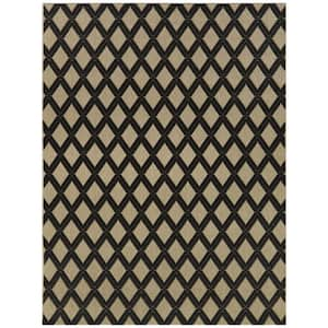 Rosen Taupe 5 ft. 3 in. x 7 ft. Diamond Indoor/Outdoor Area Rug