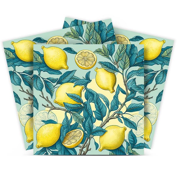 MI ALMA Blue and Yellow L13 6 in. x 6 in. Vinyl Peel and Stick Tile (24-Tiles, 6 Sq. Ft./Pack)