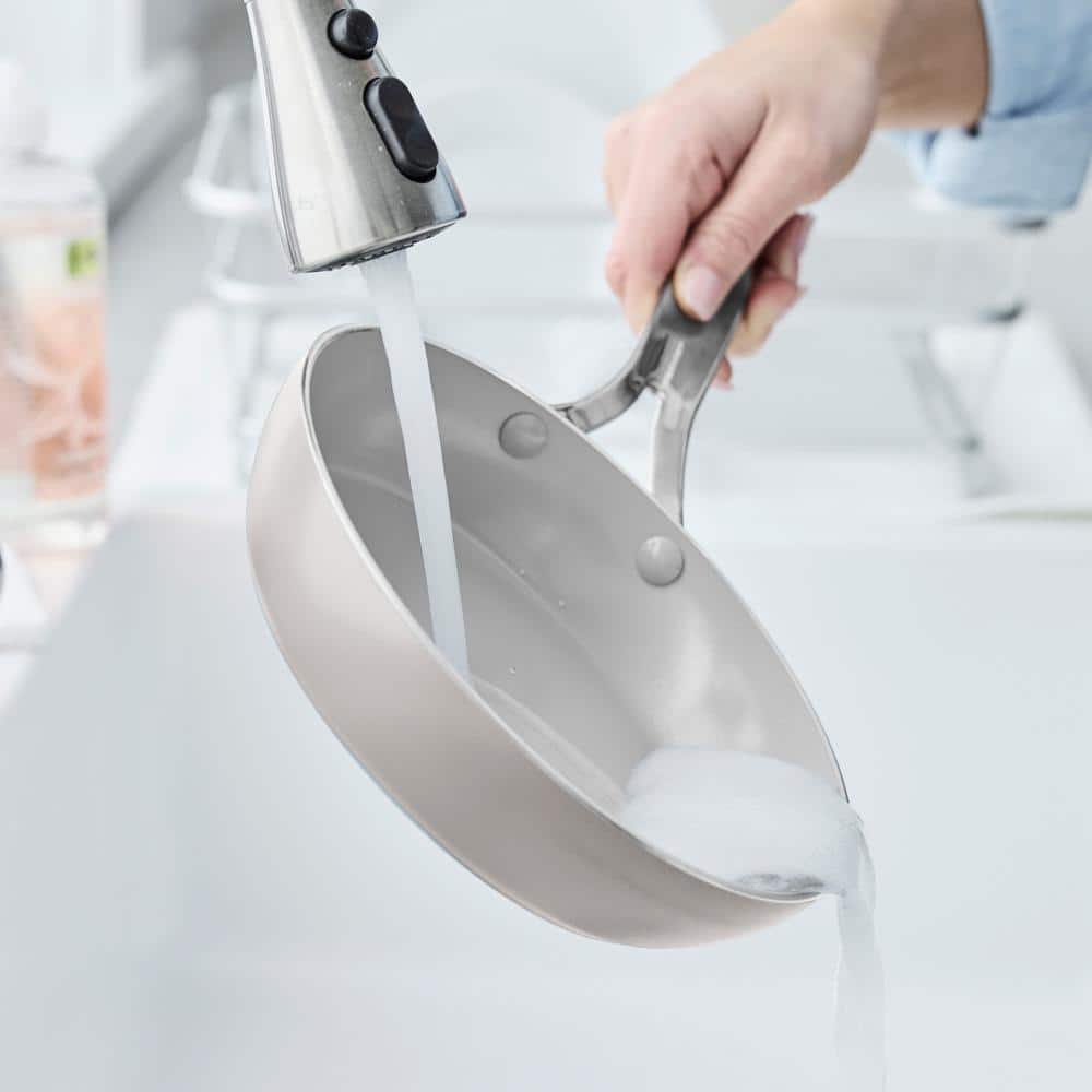 Clay 8" Aluminum Fry Pan with Ceramic Nonstick Coating