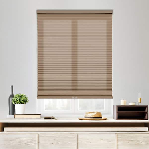 StyleWell EZ Stick No Drill No Tool Latte Cordless Light Filtering