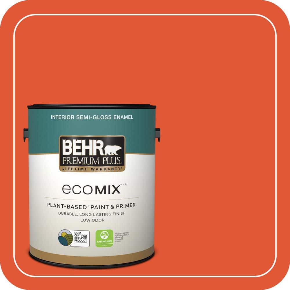 1 gal. #S-G-210 Volcanic Blast Semi-Gloss Enamel EcoMix Plant-Based Interior Paint & Primer price history on PriceWatchPro