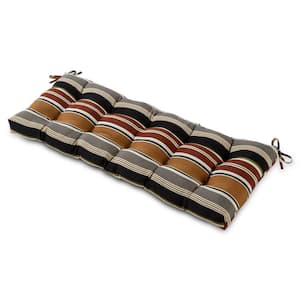 51 in. x 18 in. Brick Stripe Rectangle Outdoor Bench Cushion
