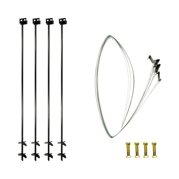 60 in. x 3/4 in. Double Head Anchoring Kit with Straps and Bolts (4-Pack) Specialty Fastener