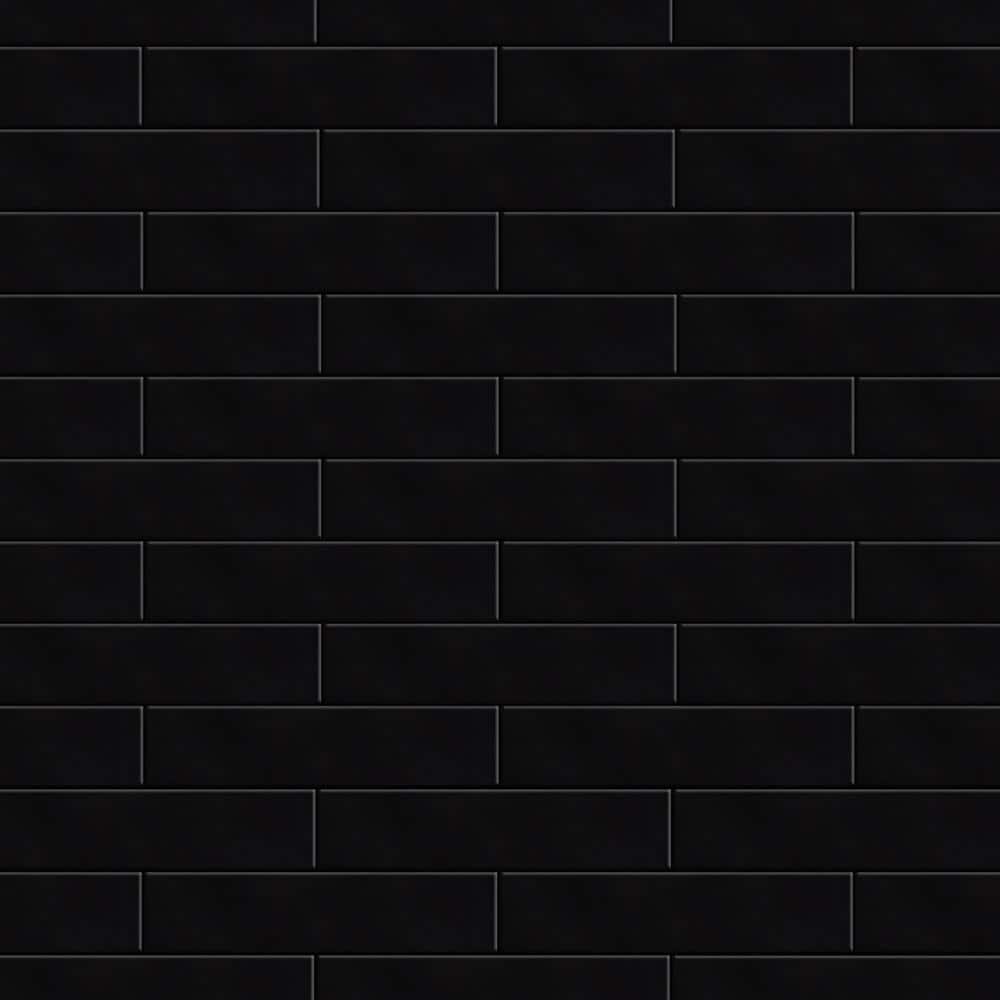 Metro Soho Subway Glossy Black 1-3/4 in. x 7-3/4 in. Ceramic Floor and Wall Take Home Tile Sample price history on PriceWatchPro