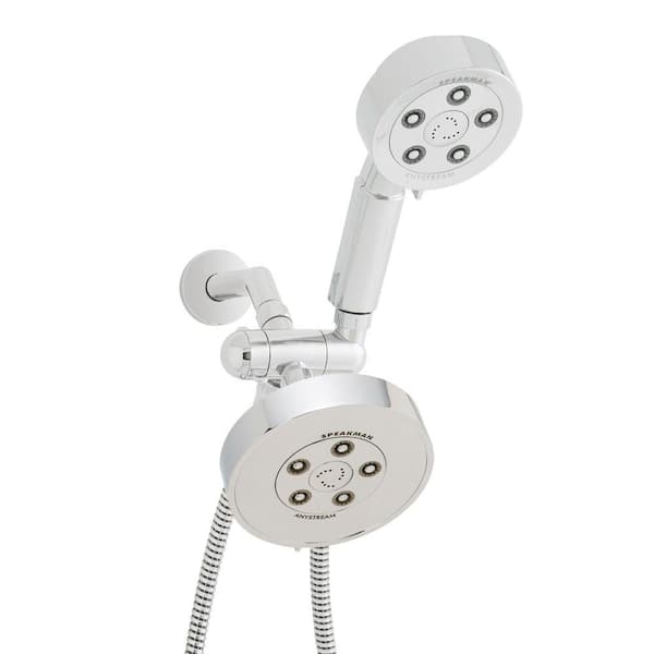 Speakman 3-spray 4.75 in. Dual Shower Head and Handheld Shower Head in Polished Chrome