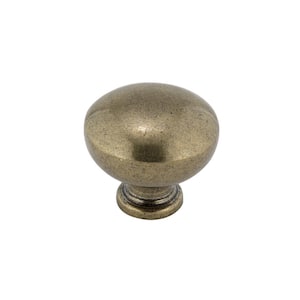 Faubourg Collection 1-1/4 in. (32 mm) Burnished Brass Traditional Cabinet Knob