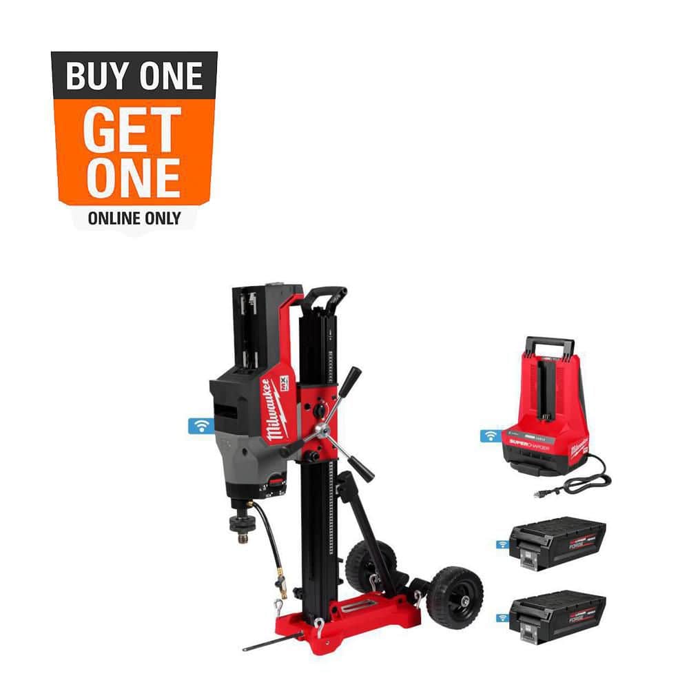 Milwaukee MX FUEL Lithium-Ion Core Drill Rig Kit with (2) FORGE