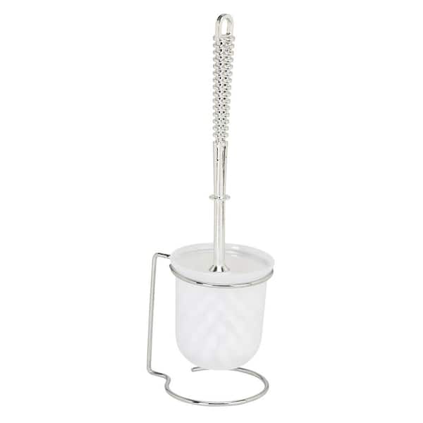 Stainless Steel Toilet Brush and Holder in Chrome