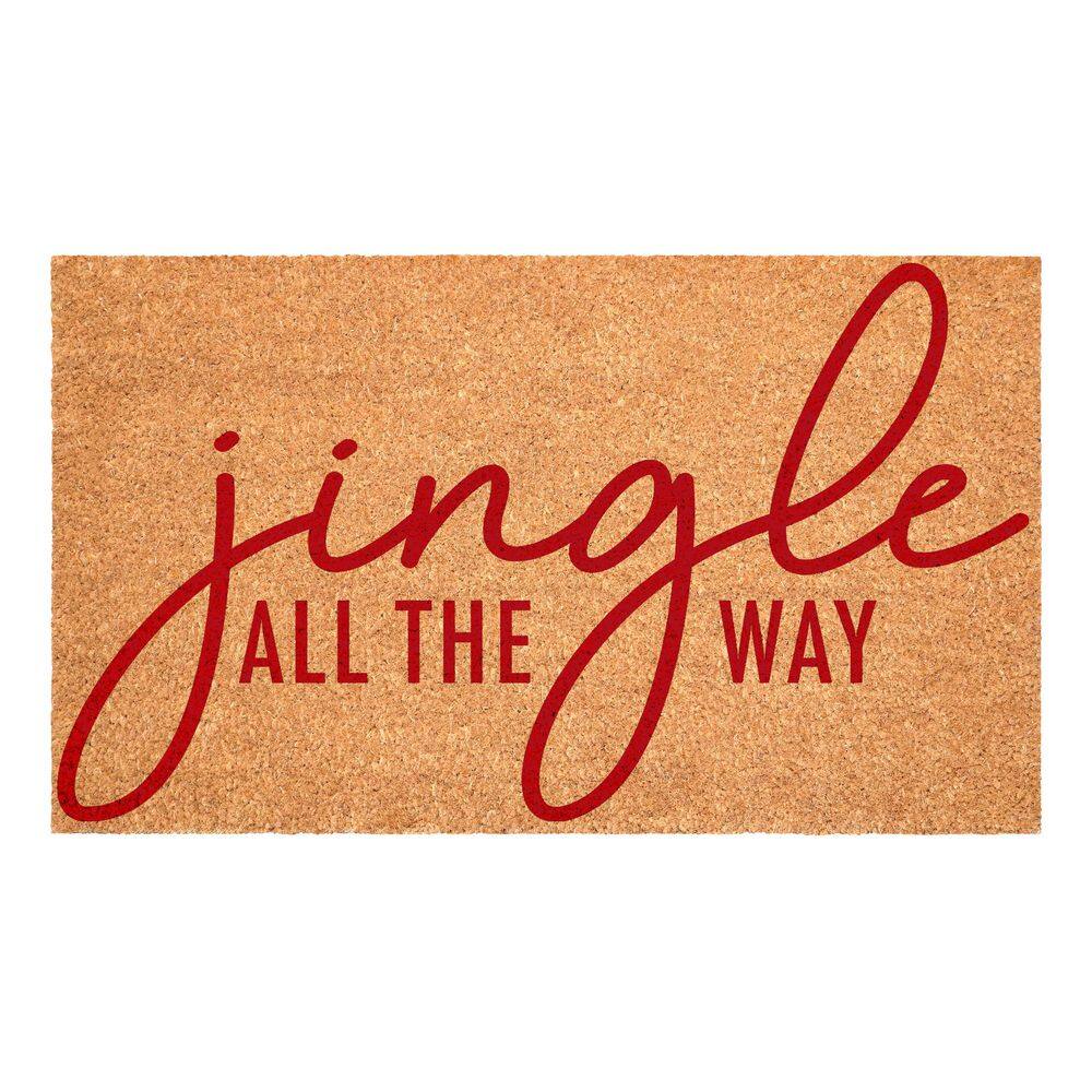 Red Jingle All the Way 17 in. X 29 inIndoor Outdoor Door Mat price history on PriceWatchPro