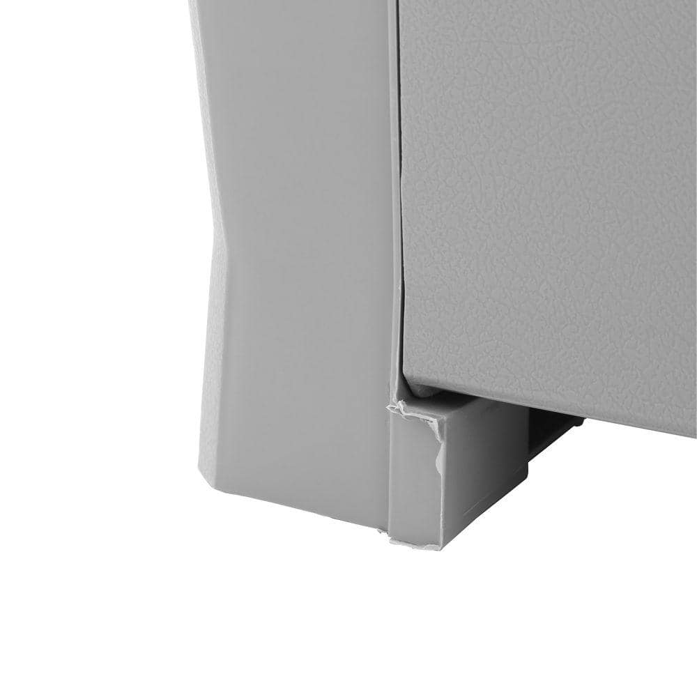 Keter 90 Gallon Black and Gray Lockable Plastic Deck Box