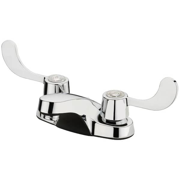 Unbranded 2-Handle Bar Faucet in Polished Chrome