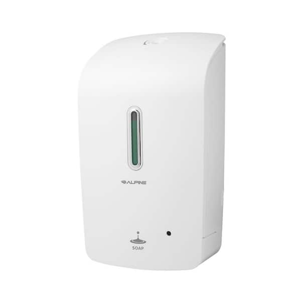 Alpine Industries 33 oz. White Automatic Touchless Liquid Soap Dispenser